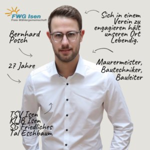 Mehr über den Artikel erfahren Listenplatz 15: Bernhard Posch