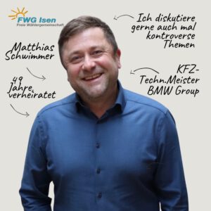 Mehr über den Artikel erfahren Listenplatz 21: Matthias Schwimmer