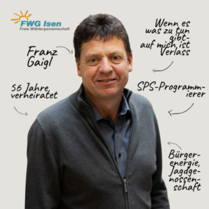 Mehr über den Artikel erfahren Listenplatz 8: Franz Gaigl